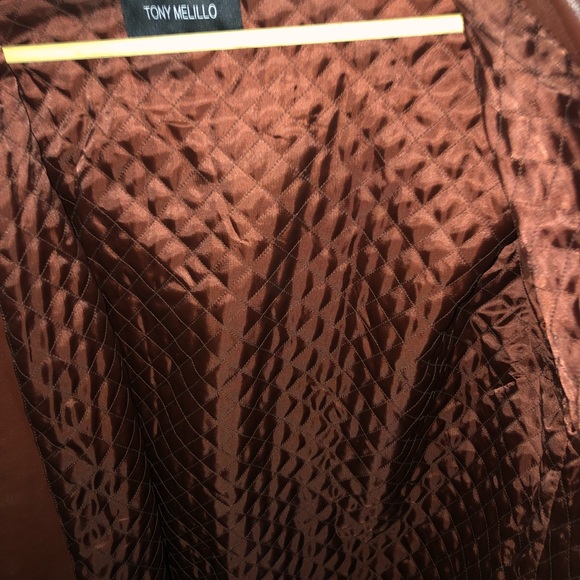 Tony Melillo Brown leather Moto Jacket - Picture 5 of 6